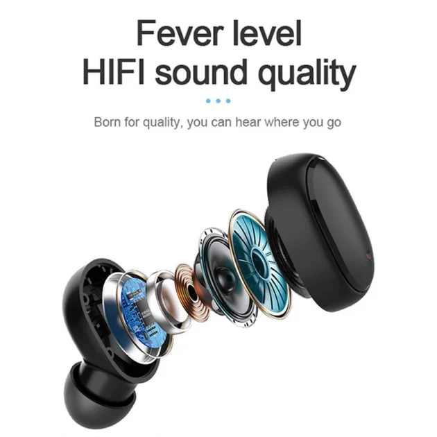 Noise-Canceling Bluetooth Earphones – A6S TWS Wireless Headphones with Mic, Stereo Sound, and Bluetooth Headset - Image 3