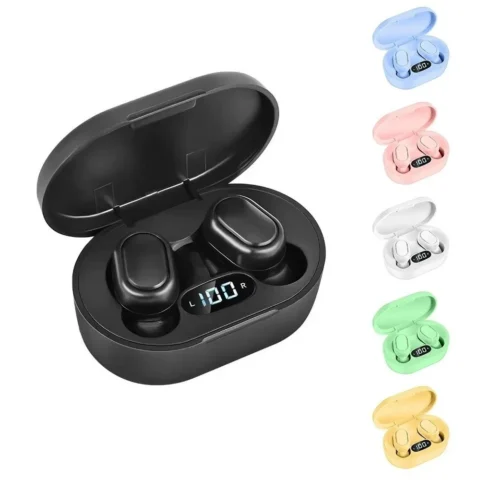 Noise-Canceling Bluetooth Earphones – A6S TWS Wireless Headphones with Mic, Stereo Sound, and Bluetooth Headset