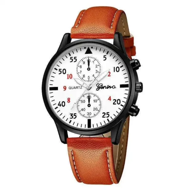 WOKAI High Quality Casual Quartz Belt Watch – Large Dial Sports Retro Timepiece for Men and Women - Image 2