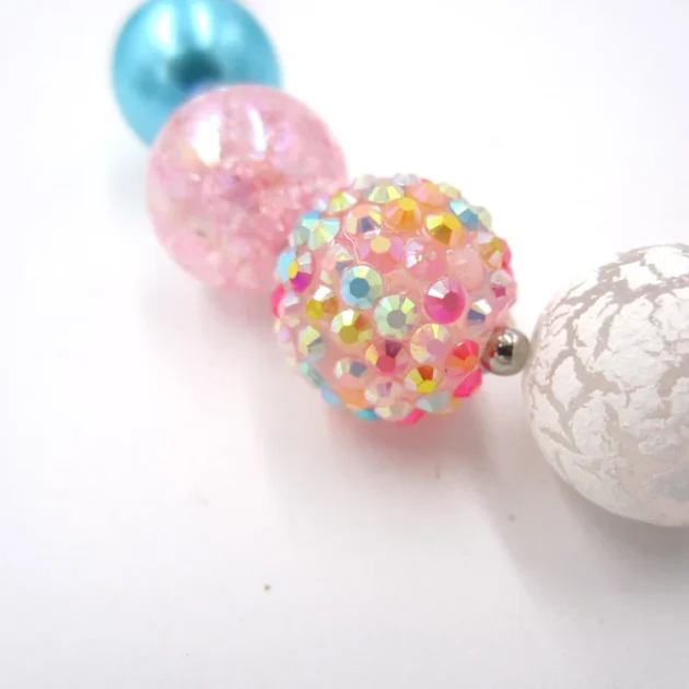 Kids Shell Pendant Jewelry Set – Chunky Bead Necklace & Bracelet Gift for Girls - Image 4