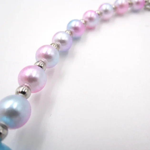 Kids Shell Pendant Jewelry Set – Chunky Bead Necklace & Bracelet Gift for Girls - Image 6