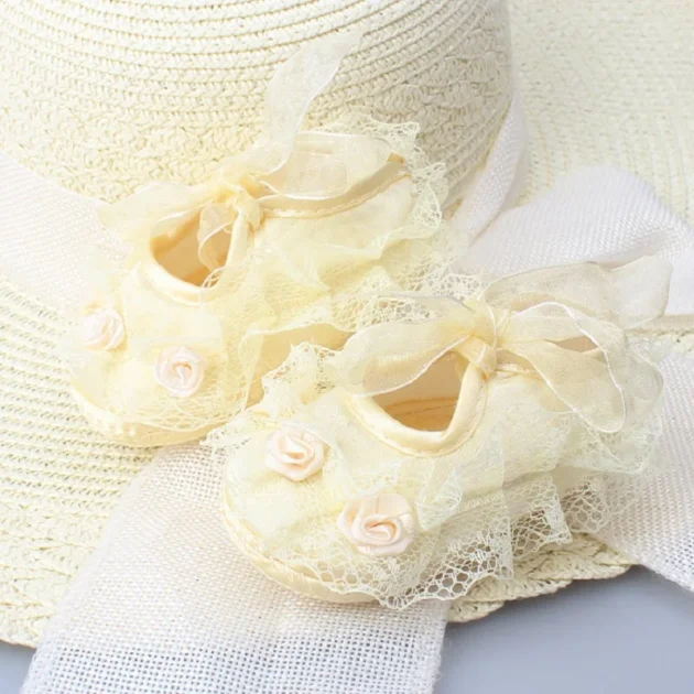 Baby Girl Crib Shoes Cute Lace Princess Soft Sole First Walkers Shoes for Infants - Image 5