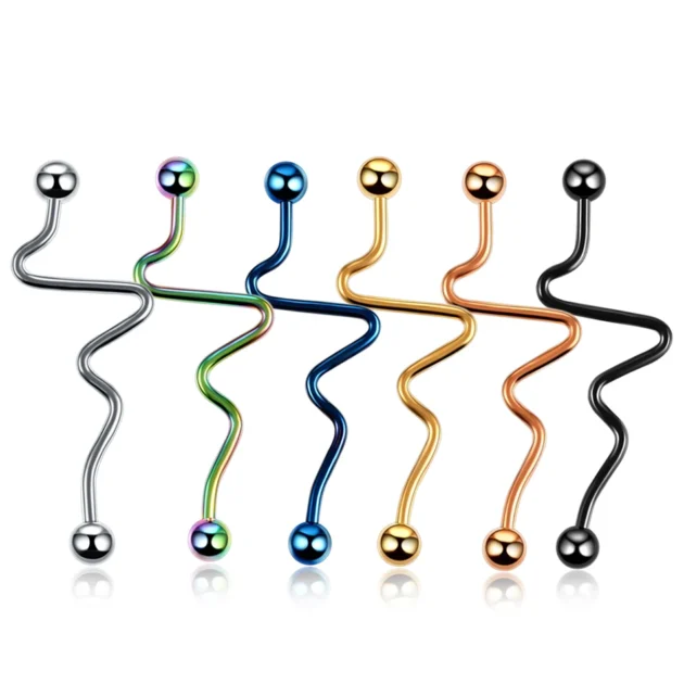 Segment Nose Hoop – Steel Piercing Ring for Septum, Cartilage, and Lip Jewelry - Image 5