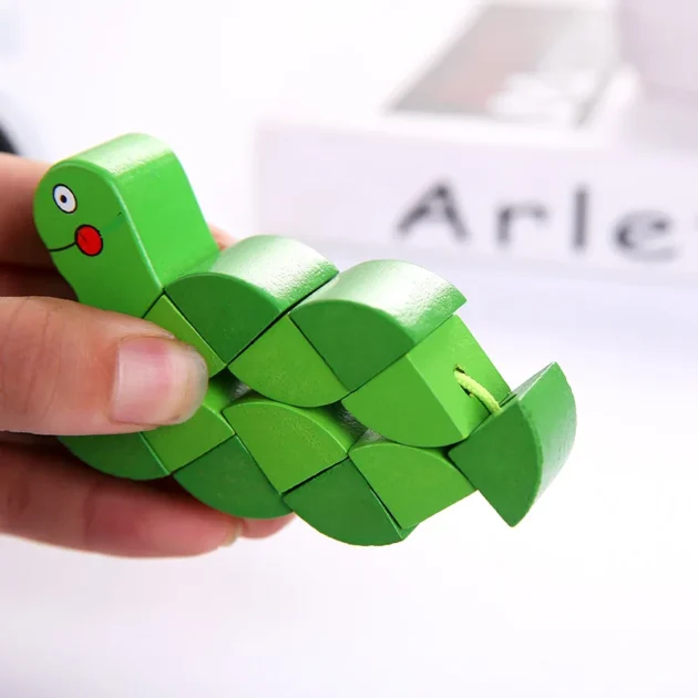 Wooden Twist Cube Puzzle for Kids – Educational Brain Teaser Toy to Boost Focus & Thinking Skills - Image 4