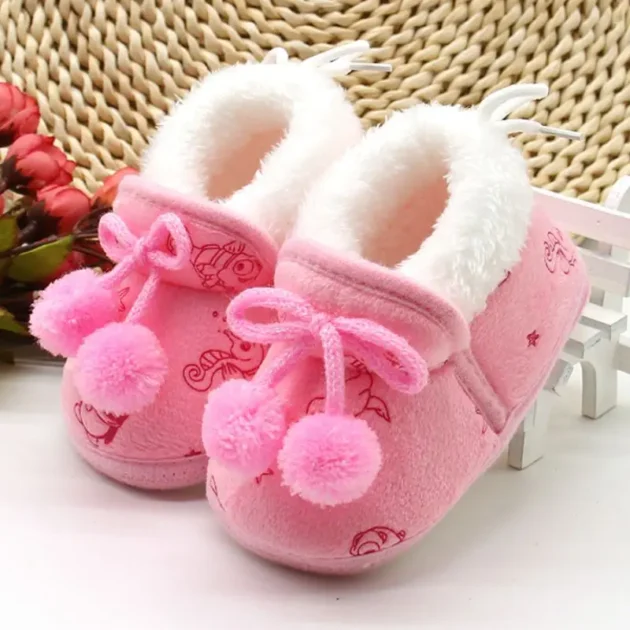 Winter Baby Girls Boots – Soft Soled Toddler First Walkers, Warm & Cozy Footwear for Baby Girls - Image 4