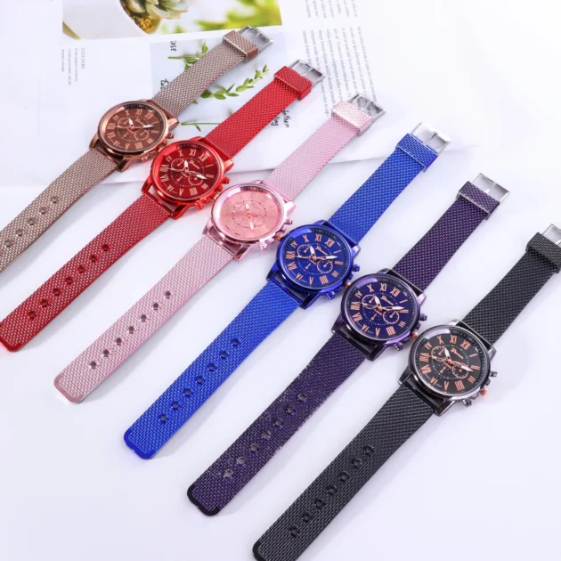 Starry Silicone Diamond Watch for Women – Luxury Quartz Wristwatch Fashion Gift - Image 4