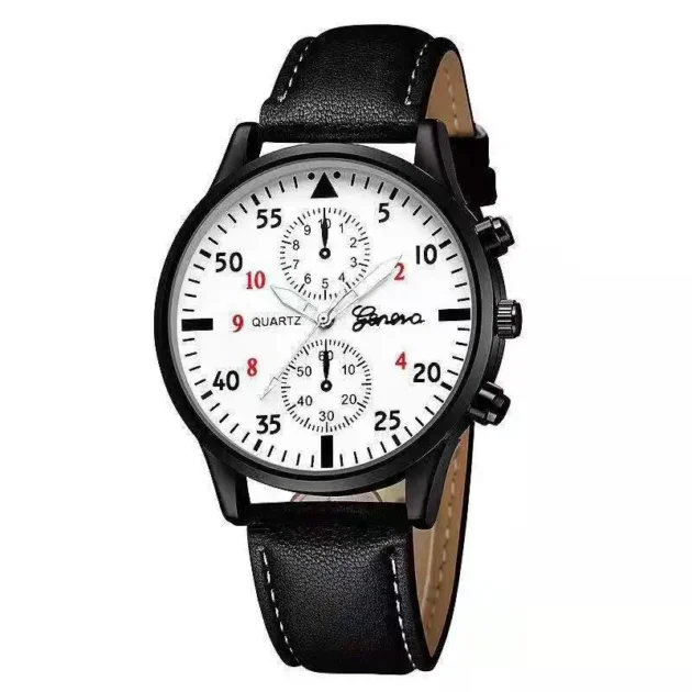 WOKAI High Quality Casual Quartz Belt Watch – Large Dial Sports Retro Timepiece for Men and Women - Image 3
