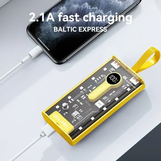 50000mAh Large Capacity Power Bank – PD 20W Fast Charging Portable Charger for iPhone, Samsung, Huawei - Image 3