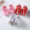 Newborn Baby Girl Sandals – Floral Print Soft Sole First Walkers for 0-12 Months