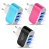 3-Port LED USB Charger Adapter for Phones and Tablets – Multifunctional Fast Wall Charger EU/US Plug