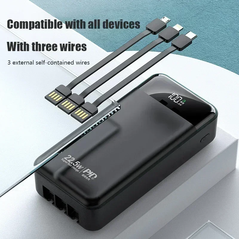 SU 100000mAh Power Bank – 22.5W PD Fast Charging Portable Battery Pack for iPhone, Xiaomi, and More - Image 3
