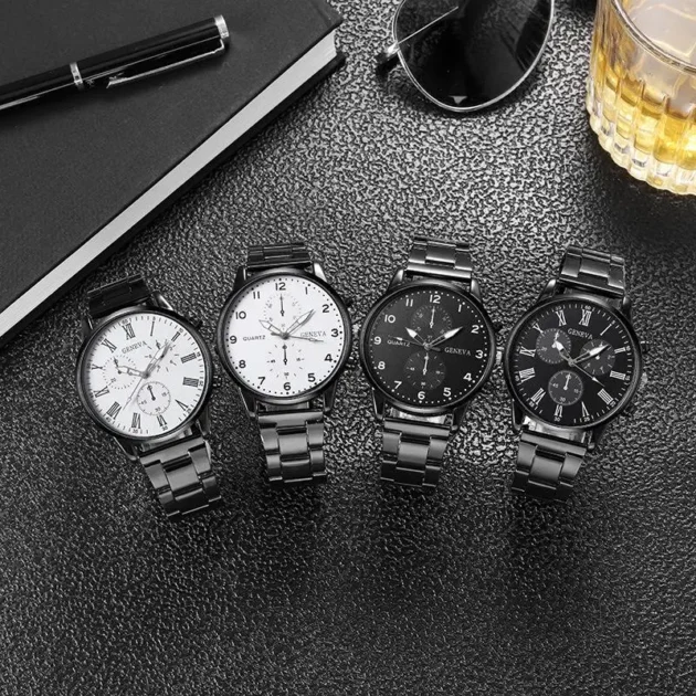 Alloy Band Quartz Watch for Man – Simple Business Wristwatch with Classic Design - Image 5