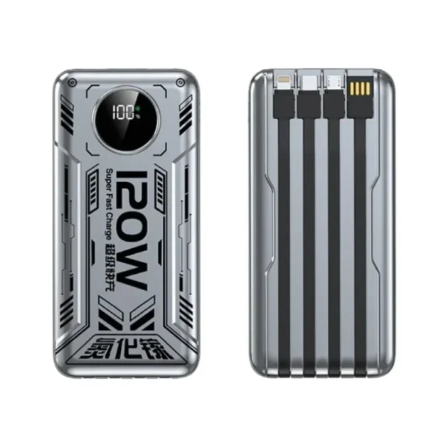 Punk Style Power Bank 50000mAh – 120W Super Fast Charging Mobile Battery for iPhone, Xiaomi - Image 5
