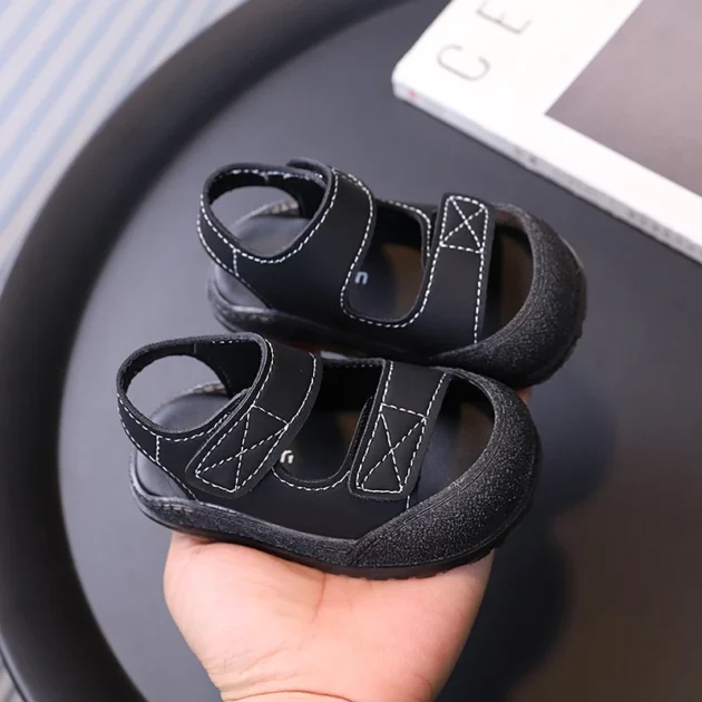 Toddler Sandals for Boys and Girls – Soft Sole Closed Toe Beach Shoes - Image 4