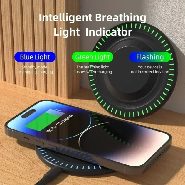 300W Wireless Charging Pad for iPhone 14 13 15 – Fast Induction Charger for Samsung Xiaomi - Image 2