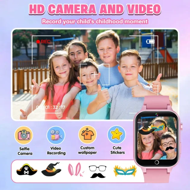 Kids Game Smartwatch 2025 – Boys & Girls Watch with Music, Pedometer, Video & Audio Recording, Perfect Birthday Gift - Image 3