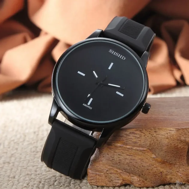Silicone Strap Quartz Watch for Men
