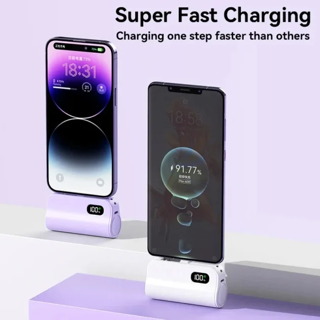 50000mAh High Capacity Portable Power Bank – Fast Charging Xiaomi Mini Powerbank with Digital Display for iPhone & Samsung - Image 5