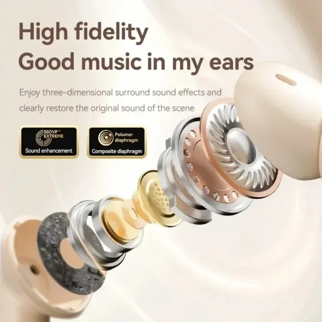 Bluetooth Earbuds with Mic – TWS S510 Wireless Headphones for Music & Calls, Waterproof In-Ear Headset for All Smartphones - Image 5