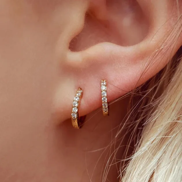 Gold Circle Earrings for Women