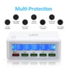 65W USB Charging Station with LCD – 5-Port Fast Desktop Charger for iPhone Samsung