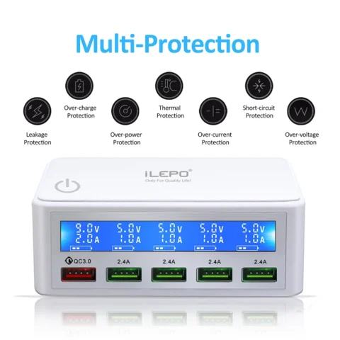 65W USB Charging Station