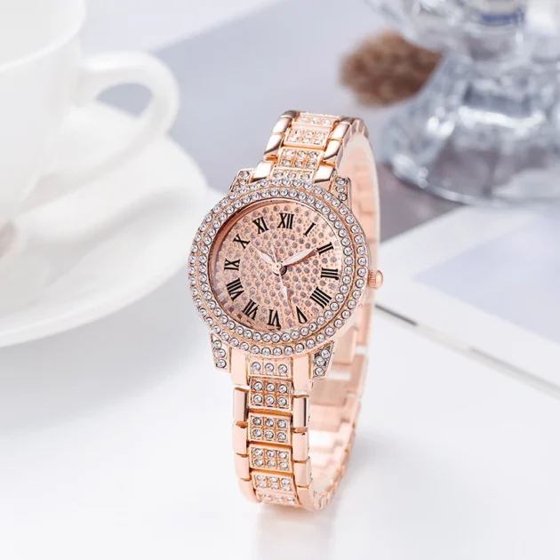Diamond Rhinestone Steel Strap Watch