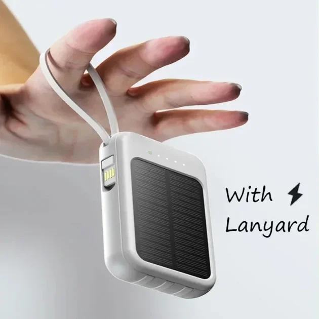 Lenovo 50000mAh Portable Power Bank – Slim Solar Charger with 4 USB Ports for Fast Charging - Image 6