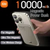 Xiaomi 10000mAh Slim Wireless Charger – Magnetic Alloy Power Bank for iPhone & Huawei