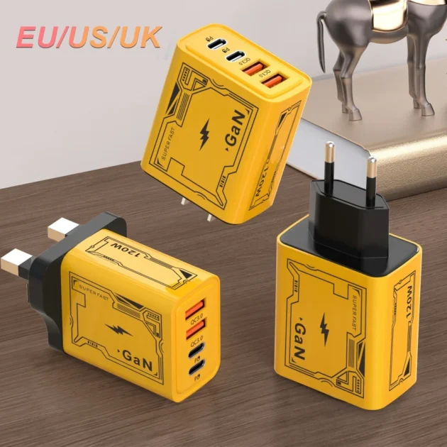 120W 4-Port PD USB Charger – Type-C Quick Charge Adapter for iPhone, Samsung & Xiaomi - Image 6