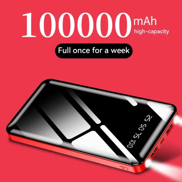 Best Power Bank 100000mAh – Ultra-Thin Fast Charging Portable Charger with LED Display for iPhone, Samsung, Xiaomi - Image 2
