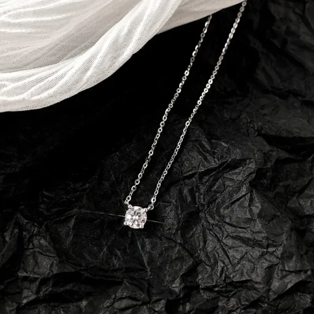 Silver Color Crystal Zirconia Pendant Necklace – Elegant Jewelry for Women, Drop Shipping Available - Image 5