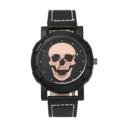 Skull Dial Quartz Watch for Men