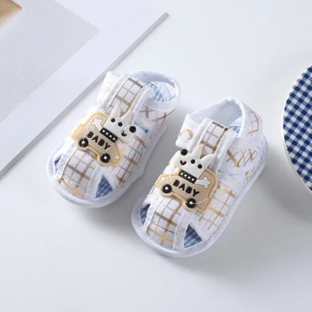 Infant Crib Shoes – Soft Sole Summer Sandals with Rabbit Design - Image 2