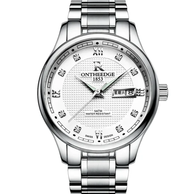 Ultra-Thin Business Quartz Watch for Man – Waterproof Steel Strap Calendar Watch 2025 - Image 4