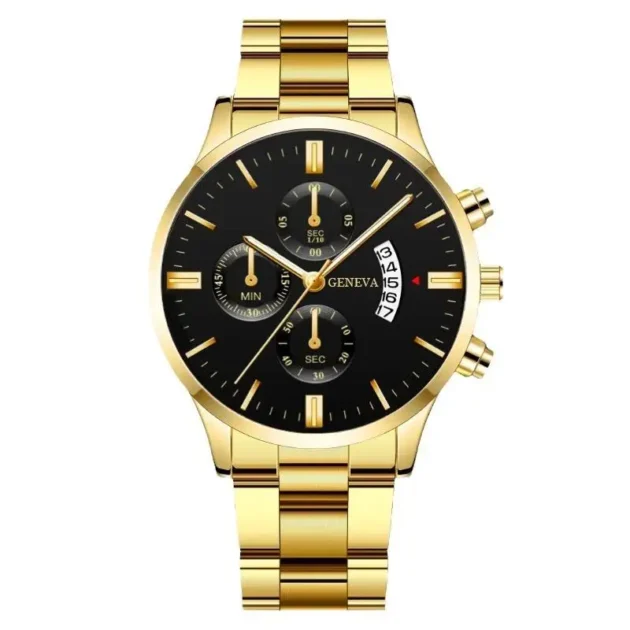 Men’s Fashion Sports Calendar Watch – Steel Band Wristwatch with Business Style & Waterproof Design - Image 3