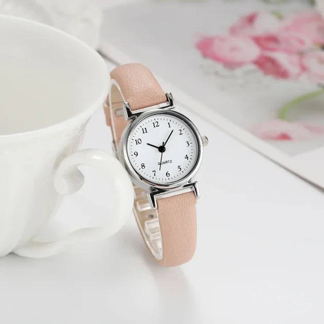 Girls Leather Quartz Watch