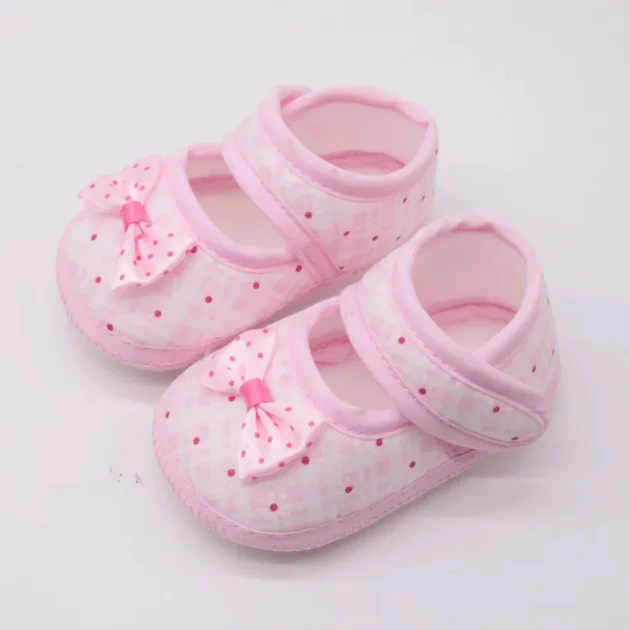 Bowknot Baby Shoes Soft Anti-Slip First Walkers for Infant Girls 0–18 Months - Image 2