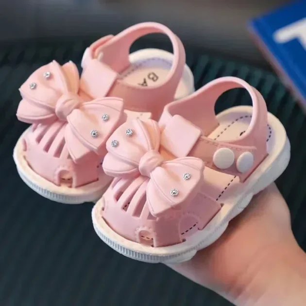 Summer Bow Baby Slippers