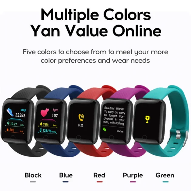 Fitness Smart Watch – 116plus Full Touch Screen, IP67 Waterproof Bluetooth Watch for Men & Women, Compatible with Android & iOS - Image 3