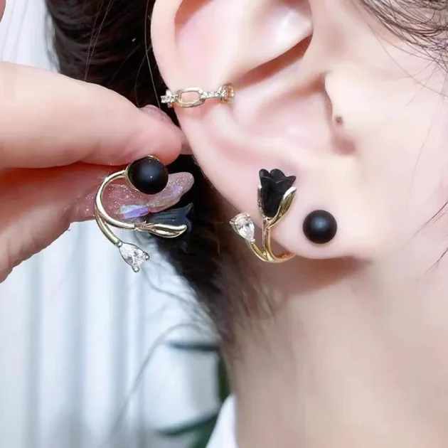 Rhinestone Stud Earrings for Women