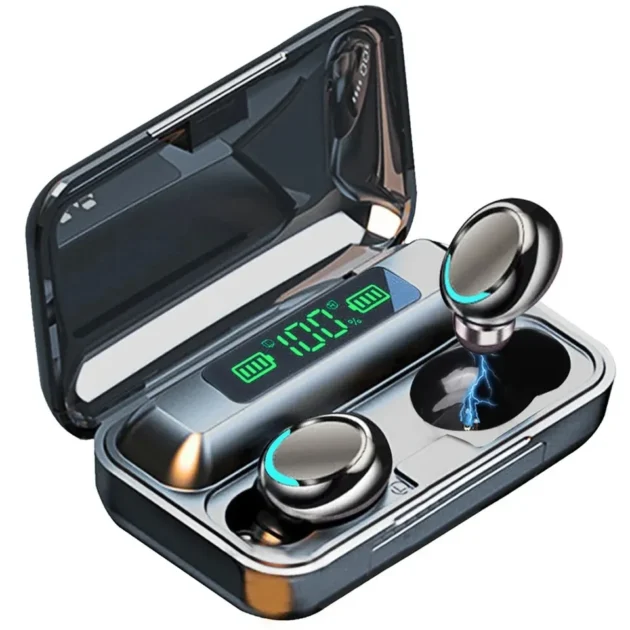 HiFi Stereo Earbuds – F9 TWS Wireless In-Ear Headphones with LED Display, Waterproof Design & Bluetooth 5.1 (F9-5 / F9-5C) - Image 2