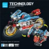 Leibao 8359 Motorcycle Building Blocks for Kids Transforming Toy Set for Boys