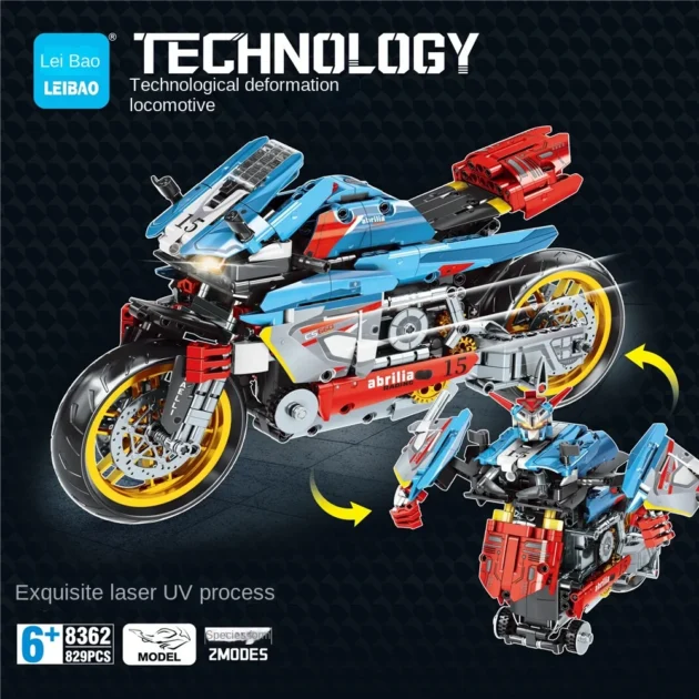 Motorcycle Building Blocks for Kids