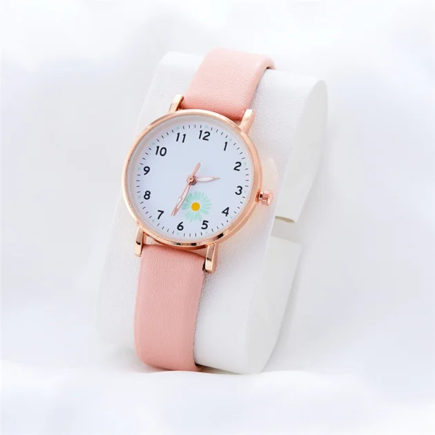 Daisy Belt Quartz Watch for Girls – Simple Digital Fashion Wristwatch - Image 4