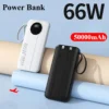 50000mAh LED Power Bank – Large Capacity Portable Charger with 66W Fast Charging for iPhone, Xiaomi, Huawei