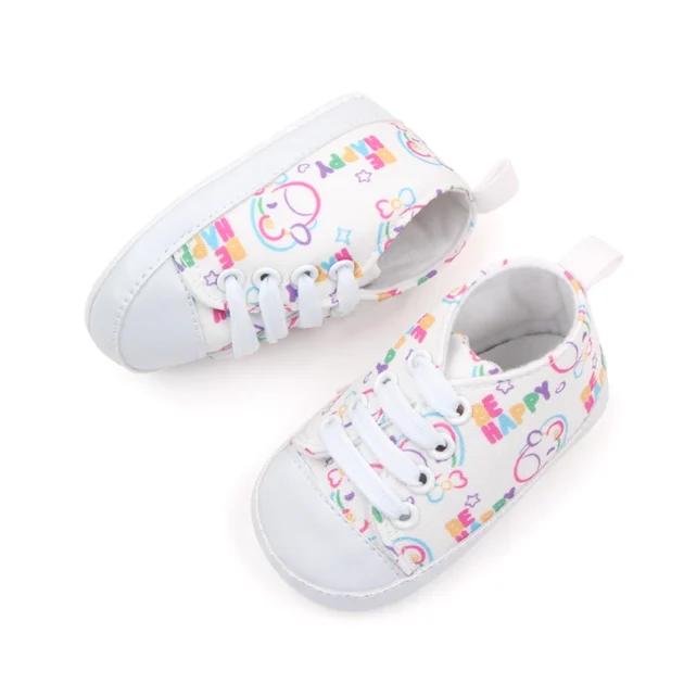 Baby Crib Shoes – Cartoon Print Tie-Up Non-Slip Sneakers for Infant Boys & Girls (0–18M) - Image 5