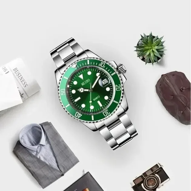 Luxury Business Quartz Watch for Men – Geneva Sport Watch with Calendar Function - Image 3