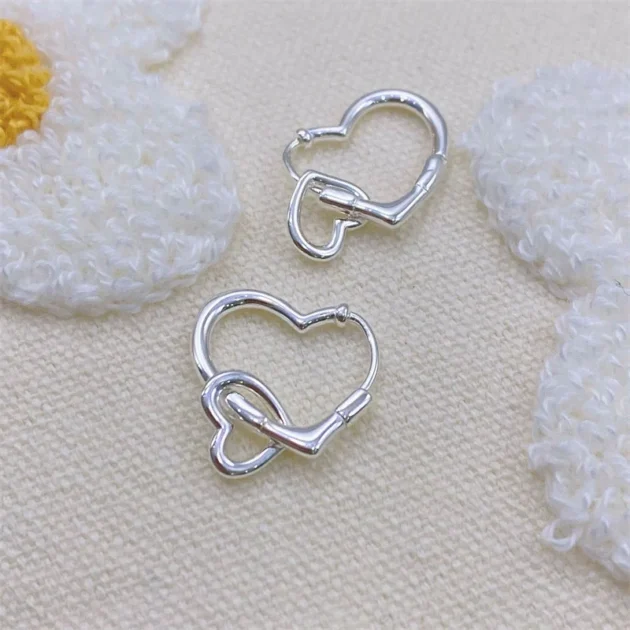 Heart Hoop Earrings