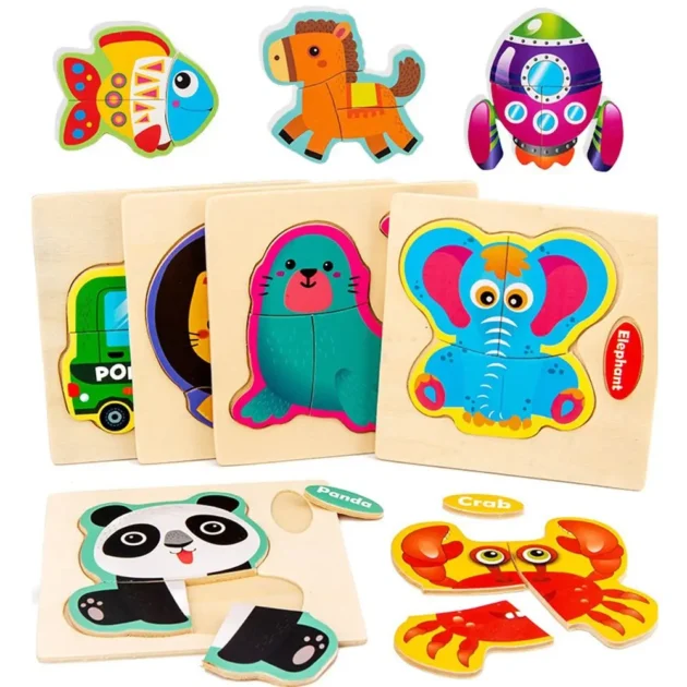 3D Wooden Animal Puzzle